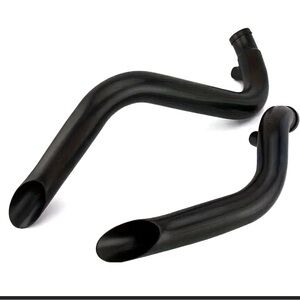 2" Motorcycle Exhaust Pipes For Sportster Dyna Black Wrapped